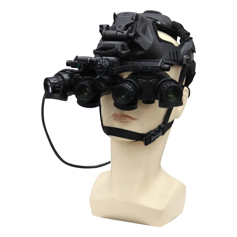 Nvg-d4 dispositif de vision nocturne à quatre yeux à faible luminosité monté sur casque